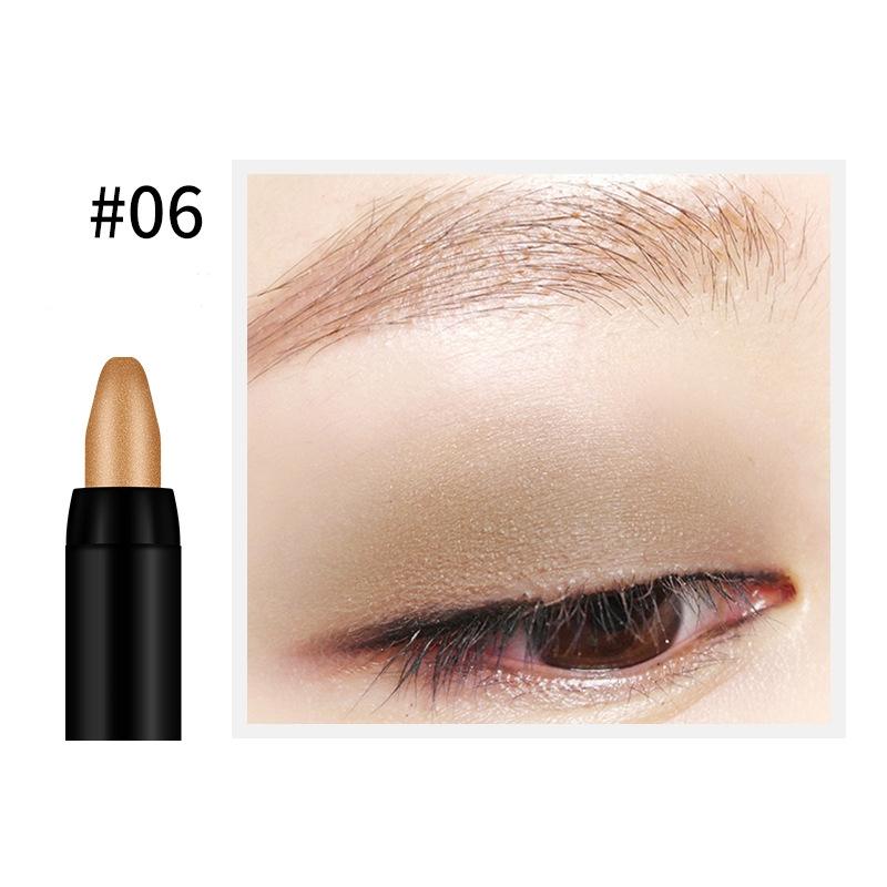 Vibrant Multicolor Eyeshadow Stick Long-Lasting Shimmery and Glittery Eye Makeup Easy-to-Apply Smudge-Proof and Waterproof Eye Shadow Pencil
