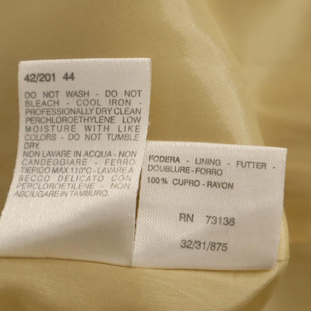 MAX MARA Made in Italy Silk Blend tailored jacket 44 beige blazer Women Used