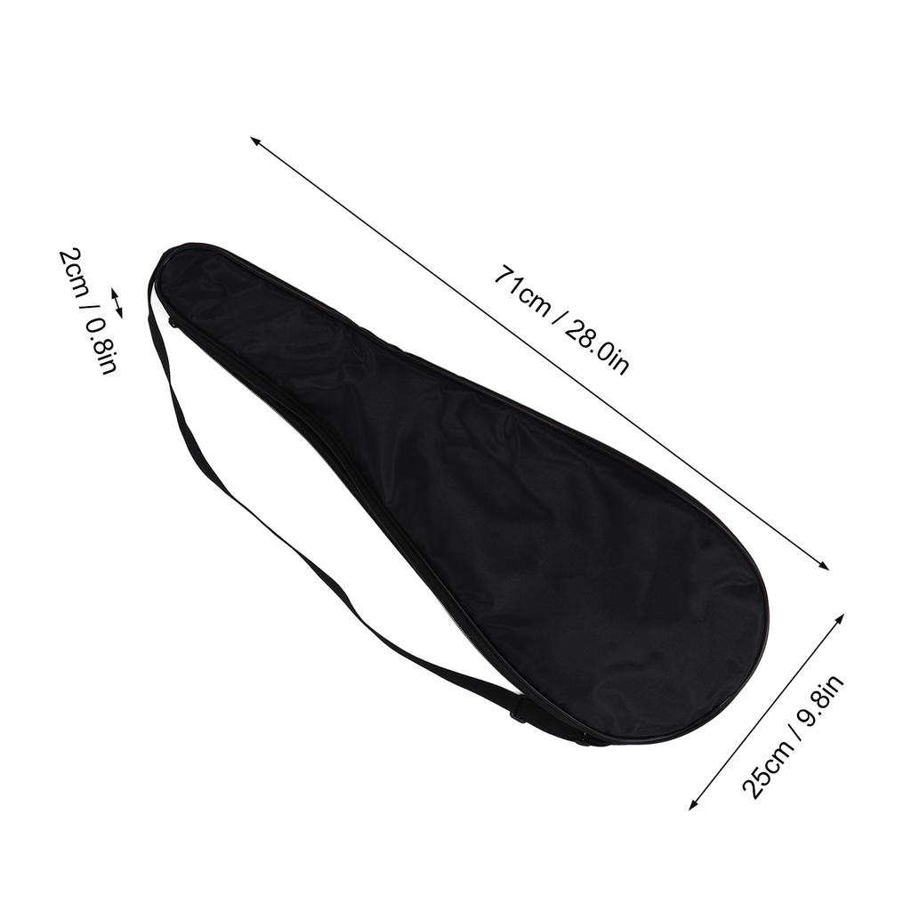 Squash Racquet Cover Bag Lightweight Padded Racket Carrying Bag with   Shoulder Strap