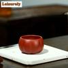 2 Teile/satz Yixing Roherz Lila Ton Teetasse Meditationstasse Boutique Handgemachte Teeschale Meisterteetasse Chinesisches Zisha-Teeset 90ml