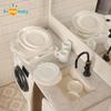 10pcs/Set 1:12 Dollhouse Miniature Mini Cups Bowl Dish Plate Tray White Tableware Kitchen Model Decor Toy Doll House Accessories