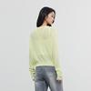 Elva' Island Women's Solid Long-Sleeve Round Neck Knit Cardigan