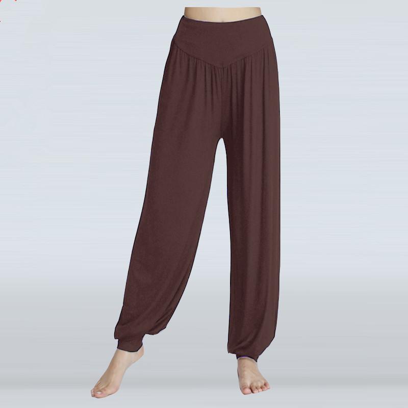 Dance Pants Women's Modal Loose Feet Dancing Wide-Legged Leotards Latin Yoga Practice Long Trousers Soft Home Pants