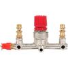 Double Outlet Tube Zinc Alloy Air Compressor Pressure Regulator Valve Fit Parts Efficient Voltage Regulation Superior Sealing Air Compressor Pressure