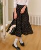 Pigment Satin Color Block Flower Skirt (Kysk2512031)