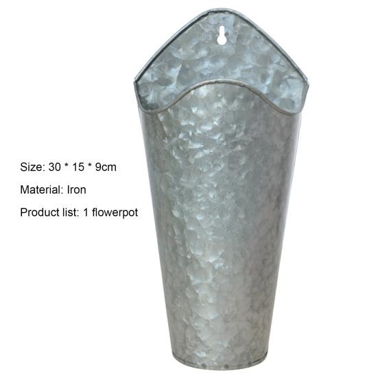 Dekorativ blomsterpotte Fint håndverk Jern Hengende hull Glatt Barnehageplantebeholder for Hjem