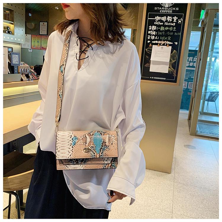 SCIONE Bag Women 2020 New Fashion Pu Snake Pattern Women Bag Shoulder Bag Women Messenger Bag