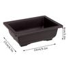 Flowerpots Imitation Purple Clay Succulent Plants Pots Outdoor Garden Landscape Bonsai Pot Trays Rectangular Square Planter