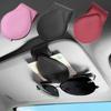 Sonnenbrillenhalter für Auto-Sonnenblende, PU-Leder Magnetischer Brillenhalter Brillenaufhänger-Clip Blendenzubehör für alle Automodelle