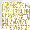 360 Pieces 10 Sheets Glitter Alphabet Letter Stickers,Self Adhesive Gold Letters,2 Inch