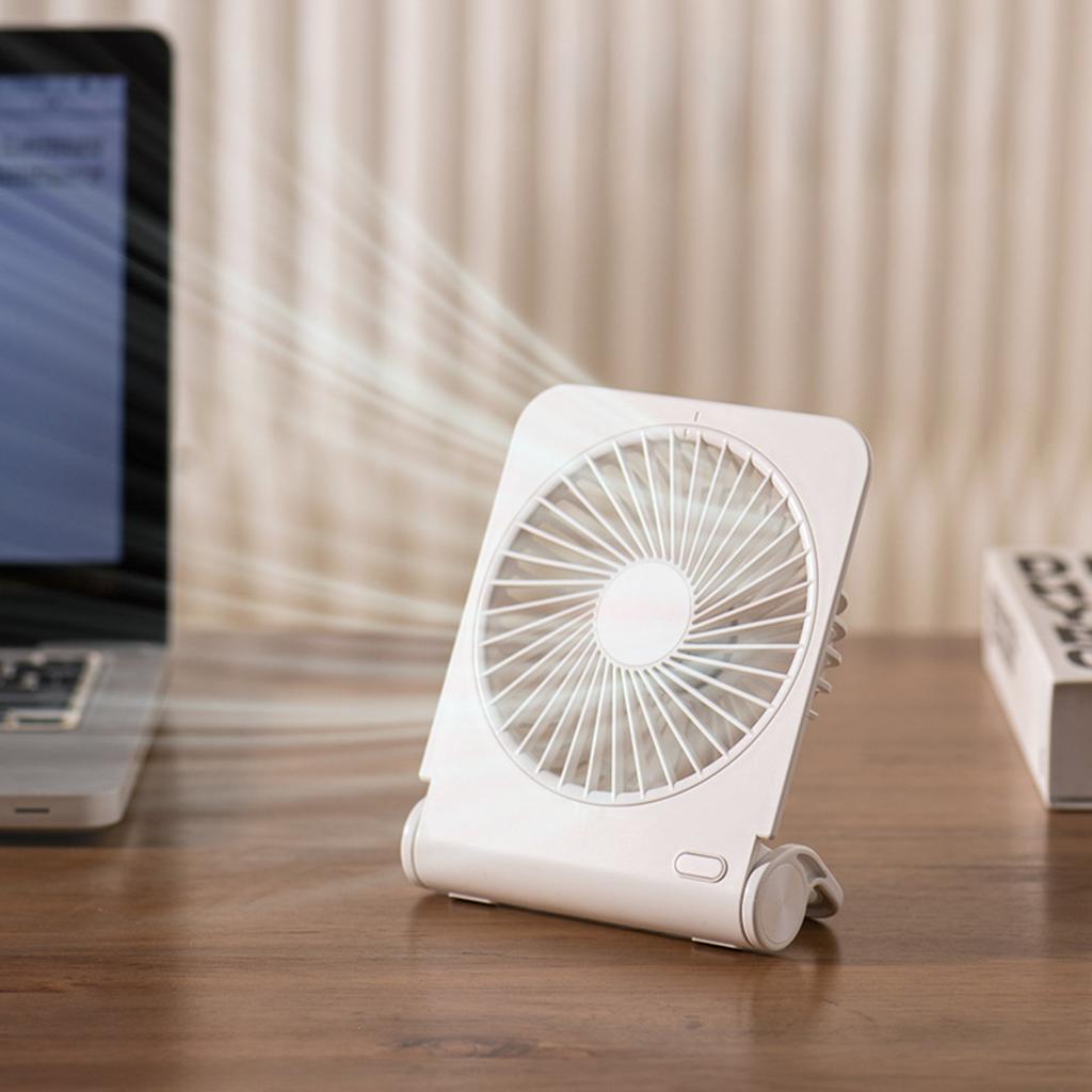 Light And Thin Desktop Fan 2025 New Mini Portable Mute Folding Fan Office Students USB Mini Fan Handheld Office Living Room Fan