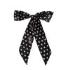 Polka dot silk scarf new versatile rose scarf plaid headband hair tie multi-functional belt waist silk scarf