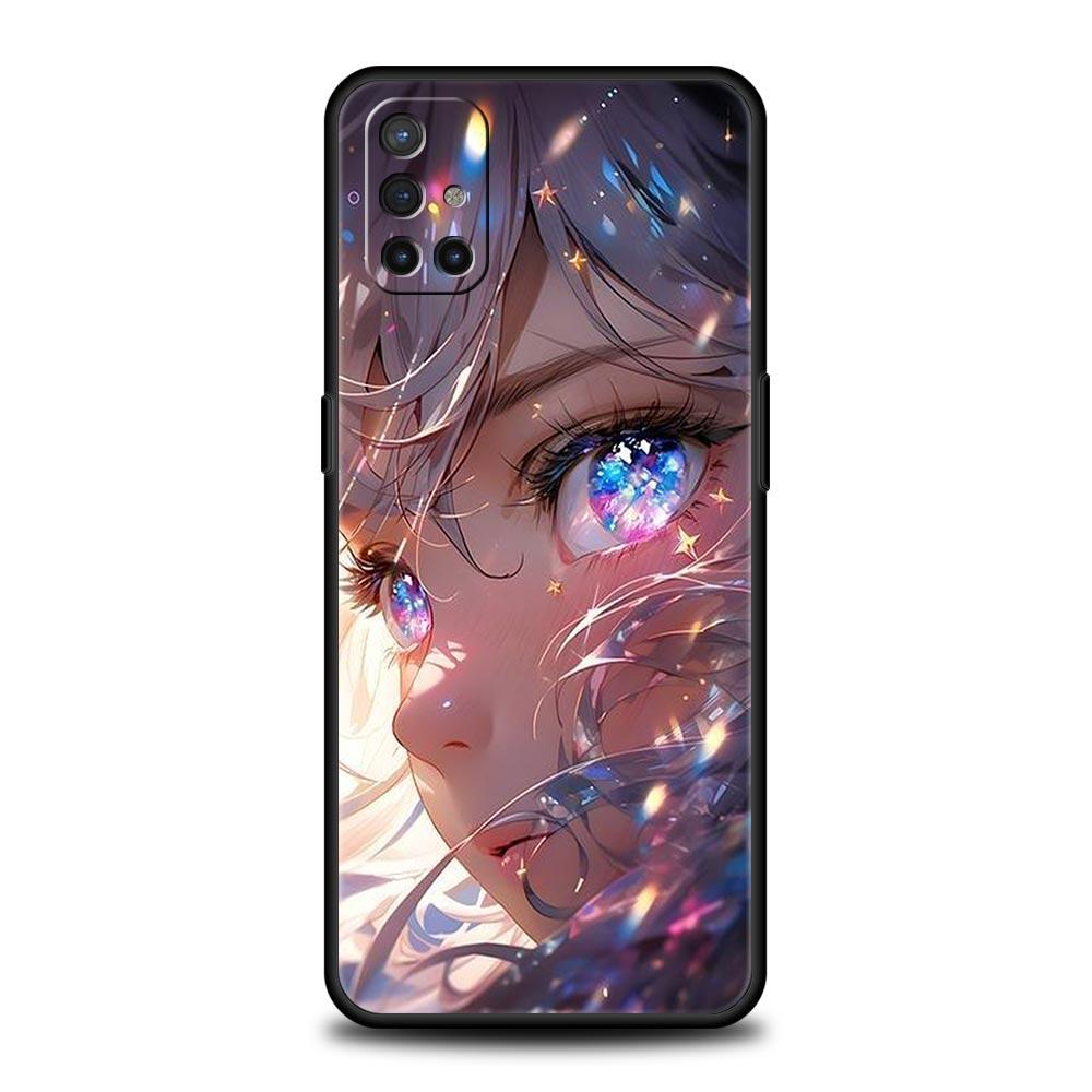 Cartoon Cute eyes art Phone Case For OnePlus 12 11 10 9 8 7 7T Pro 12R 10R 9RT 9R 8T Nord N100 N200 N10 2T CE 2 5G Soft Cover