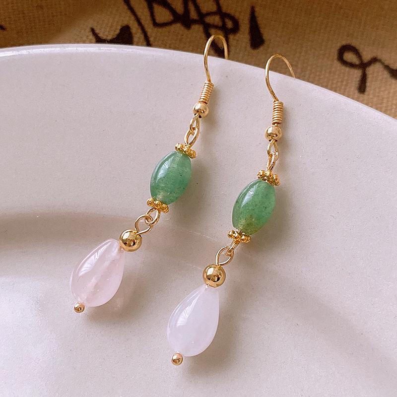 Elegantní perlové náušnice ve stylu vodní kapky – všestranný čínský styl s moderním a klasickým kroucením