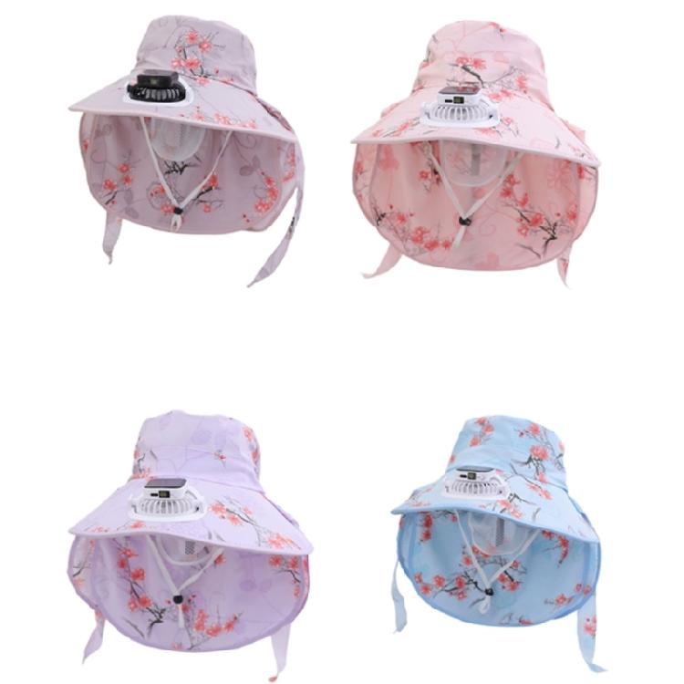 Solar Charged Fan Hat with NeckCovers Comfortable Cooling Fan Fisherman Hat For Outdoor Activity Hiking Camping Gear