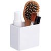No-Drill Bathroom Wall Shelf for Electric Toothbrush, Comb, Shaver, and Toothpaste Storage