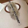 Rhinestone Furry Waistband Spicy Girl Style Y2K Plush Waist Belt Leather Fur Belt  Dress Decoration