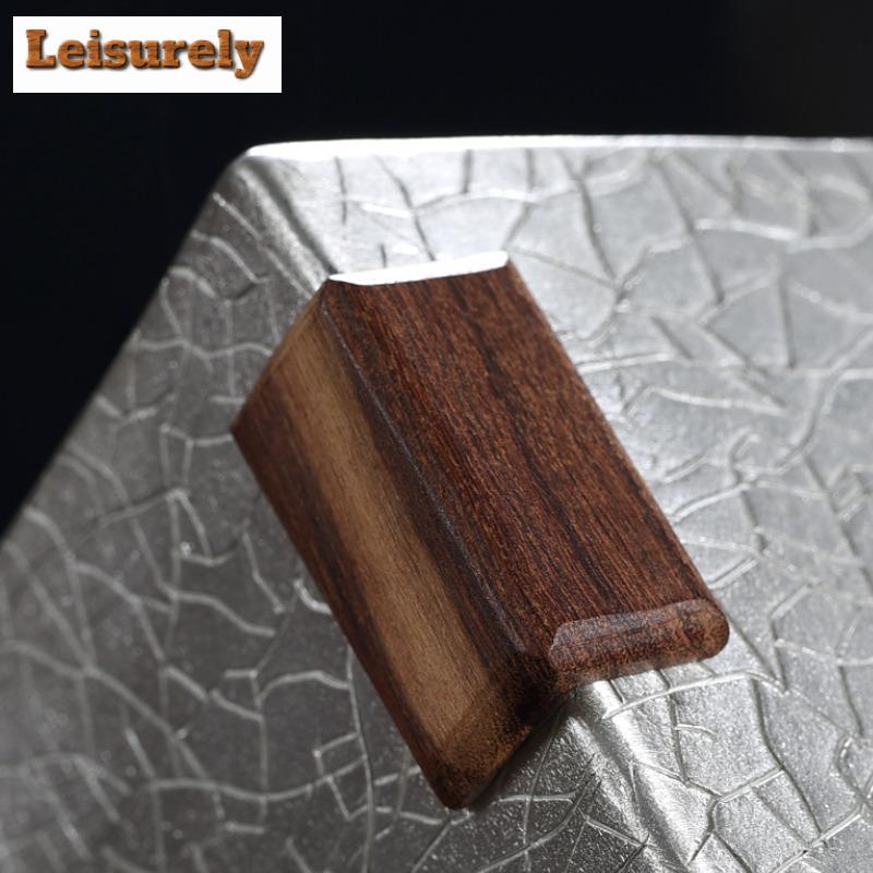 200ml Handmade Pure Tin Tea Pitcher Zen Square Ice Crack Pattern Tea-separating Serving Cup Cha Hai Justice Cup Teaset Supplies