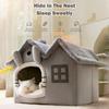 Cat House Bed Ultra-Soft Plush Material Cat Beds for Indoor Cats Cat House Relieve Muscle and Joint