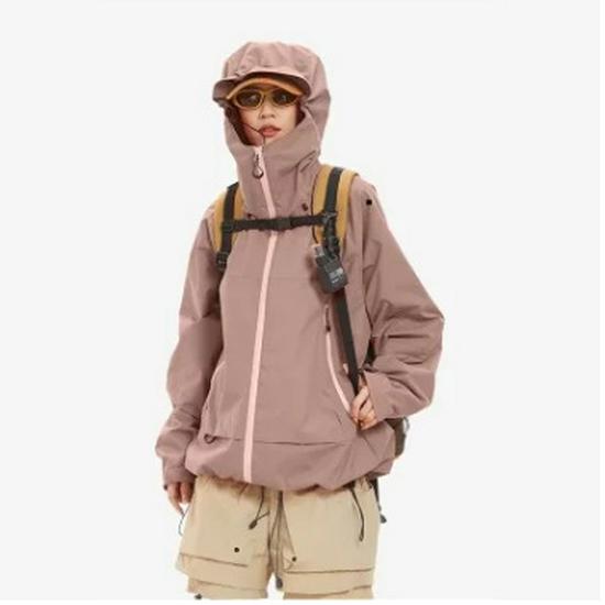 Unisex Autumn 2024 Windproof Waterproof Hiking Jacket: Stylish Single Layer Outdoor Windbreaker
