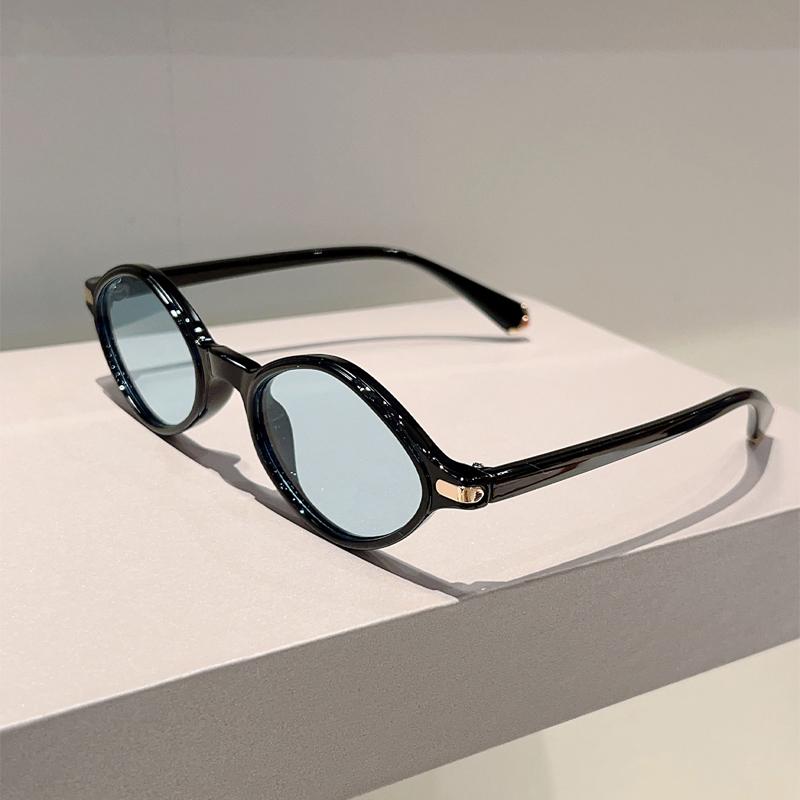 Cute Oval Sunglasses Women Fashion Simple Candy Color Rim Outdoor Shades New Trendy Brand Design Korean Style Sun Glasses