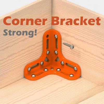 Hoekbeugel Zware Uitvoering Houten Plank L-vormige Driehoekige Hoekbeugel 90-Graden Hoekbeugel Doe-het-zelf Meubelreparatie Hoekverbinder