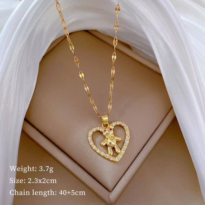 Micro-Setting Temperament Light Luxury Full Of Diamonds Real Gold Exquisite Micro-Setting Necklace Women'S Fashion Trend Collarbone Chain