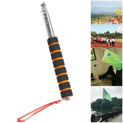 Teleskop-Fahnenmast mit rutschfestem Griff, verschleißfest, weit verbreitet, teleskopierbarer Fahnenmast