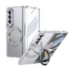 Transparent Clear Magnetic Rotatable Kickstand Phone Case for Galaxy Z Fold 7/6/5/4 with Front Screen Protector