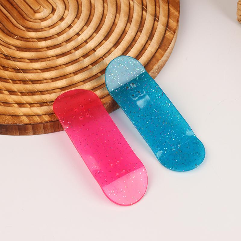 Mini Glow In Dark Finger Skateboard Luminous Fingerboard Deck Toy Kids Stress Relief Toys For Adult Children Gifts