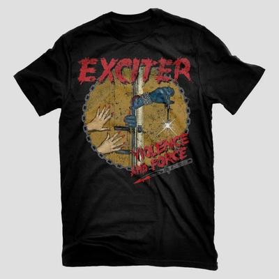 Koszulka Trend Exciter Band Czarna Bawełna unisex Wszystkie rozmiary S-5XL Prezent Dla Fanów Koszulka HD331 Koszulka Unisex
