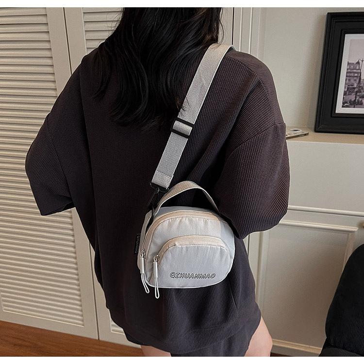 Summer New Women's Bag Canvas Bag Fashion Versatile Niche Shoulder Bag Girl Messenger Bag