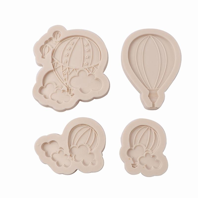 

4 шт. 3D Хмарна Кулька Силіконова Форма для Мастики Шоколаду Торт-Топпер Інструмент для Випічки Ручного Мила Силіконова Форма для Прикраси Легко Чистити 1 сірий