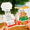 Portable Cartoon Cat 2027 Desk Calendar Coil Mini Daily Planner Schedule Mark Calendar Ornaments Office Desk Accessories