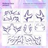 K-Pop Demon Hunters Temporary Tattoos - Rumi & Jinu Set for Cosplay & Halloween | HUNTR/X & Saja Boys Designs