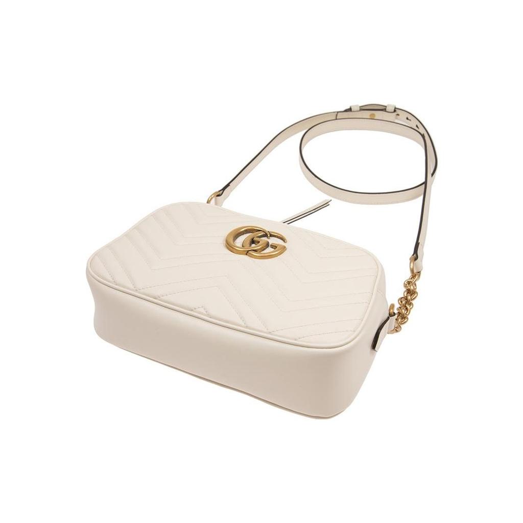 Gucci GG Marmont Small Shoulder Bag White Women Shoulder_bags 447632-DTD1T-9022