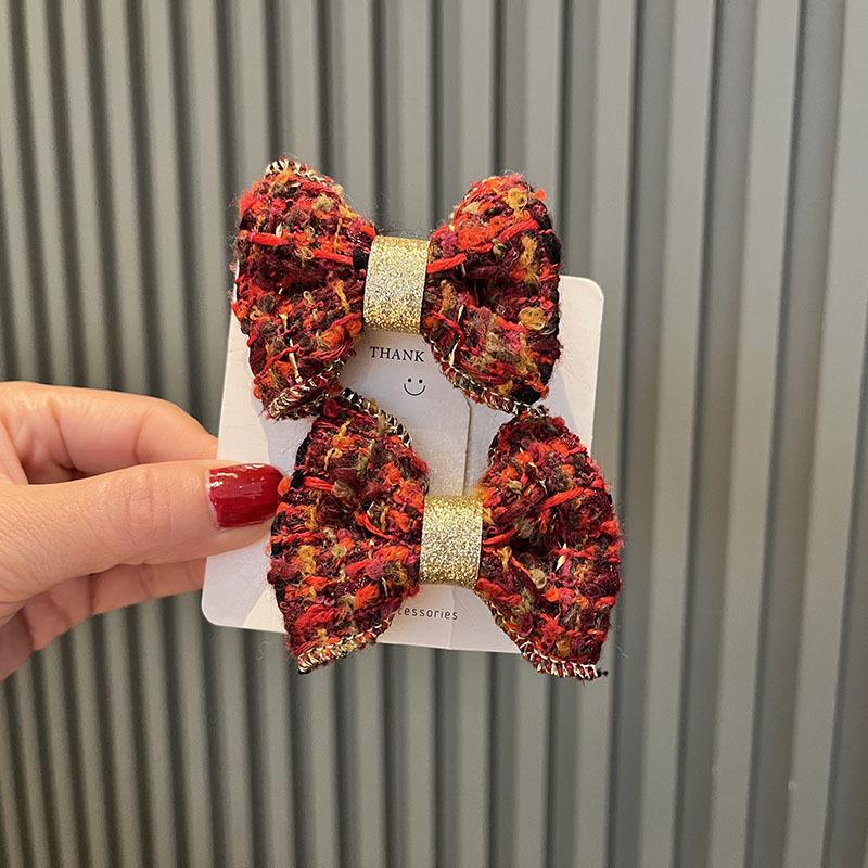 

Красный бант для волос для девочек - Весенний ароматный стиль, принцессины аксессуары для волос