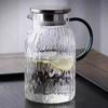 Glacier Pattern Cold Water Kettle Glass Heat  Resistant High Borosilicate Cold Water Kettle Household Large Capacity Juice Kettle Teapot