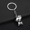Keychain Pendant Little Deer Design Zinc Alloy Key Chain with Metal Ring Chain Buckle Portable Lightweight Key Holder Backpack Car Accessory