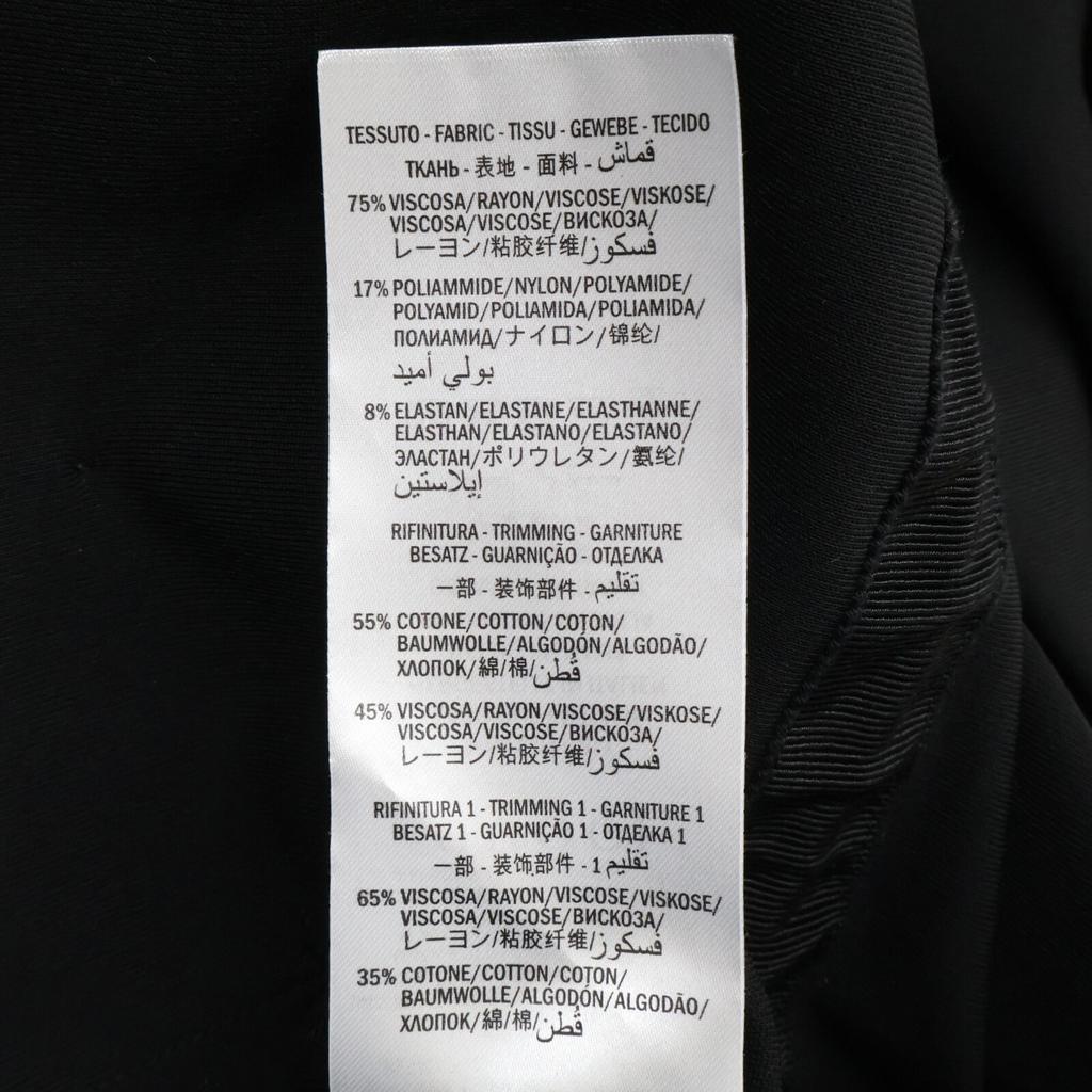 Gucci 515072 X7B80 Black Rayon Blend Tiger Button Short Sleeve Shirt Dress Dress XS blackUsed