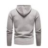 Men'S Thermal Hooded Pullover Sweater Casual Chenille Solid Color Knitted Sweater Men'S