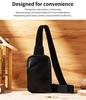 Men's Retro Genuine Leather Crossbody Chest Bag - Trendy Shoulder Bag for Commuting