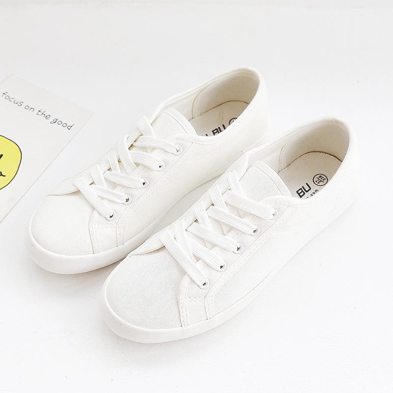 Neue Frühling / Herbst Damen Schuhe Koreanische Canvas Schuhe Herren Atmungsaktive Schwarze Sneaker Bequeme Schuhe Zapatos De Mujer