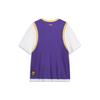 Li-Ning Color Block Round Neck Short Sleeve T-Shirt Unisex Tops Freedom-Purple AHST573-2