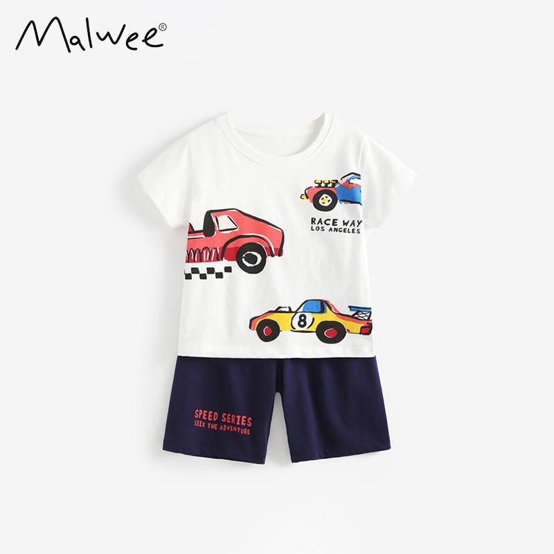 Boys Summer Cotton Casual Shorts And Tshirt Set For Kids Ages 3 To 8