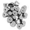 20 Sets 10mm x 7mm Flat Head Rivet Studs For Bag Shoes Clothes Decorarion(silver)