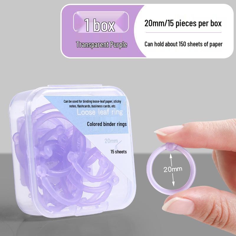 Plastic Openable Loose-Leaf Binder Ring Clip