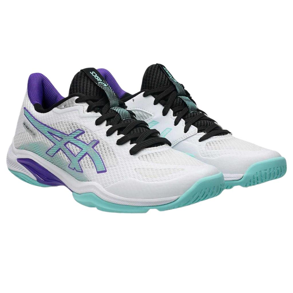 Asics Blade FF 2 Laced Color Block Round Toe Low Top Badminton Shoes Women sneaker 1072A120-104