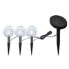 VidaXL 3x LED Solar Ball Lamp Outdoor Solar Garden Lighting 40870
