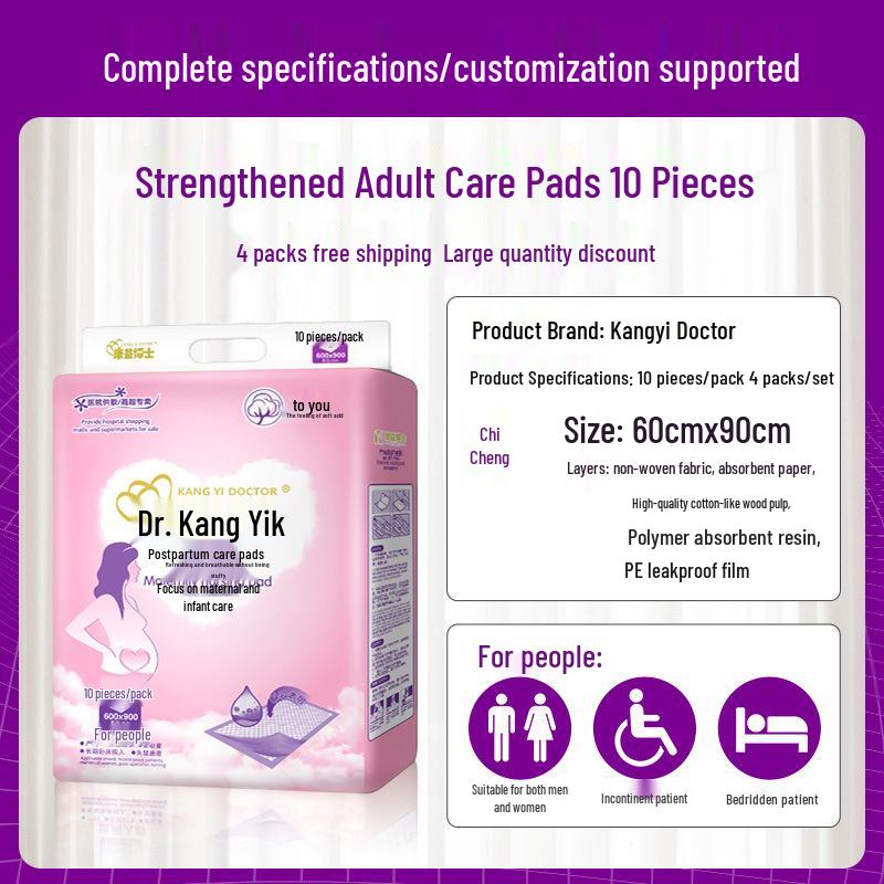 Dr. Kangyi Postpartum Maternity Care Pad 60x90 cm - Pregnancy & Adult Urine Barrier Pad Large